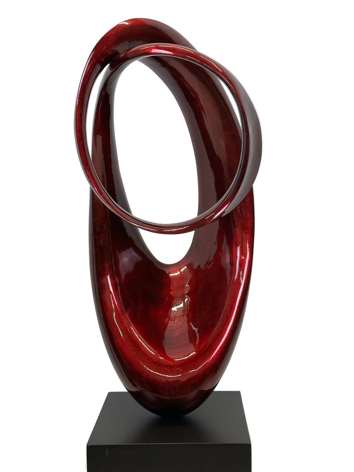 Skulptur bordeaux-rot