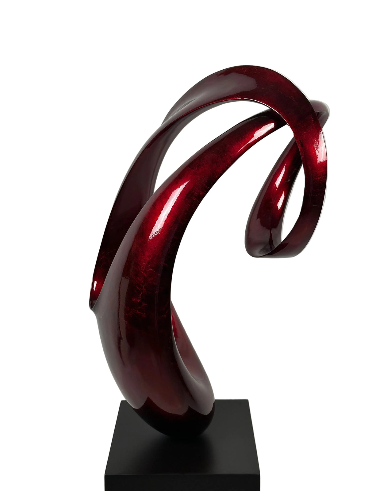 Skulptur bordeaux-rot