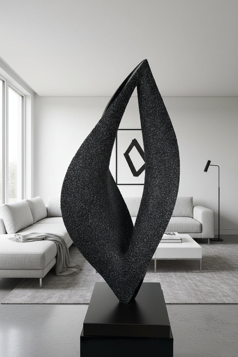 Skulptur Flamme Blackstone