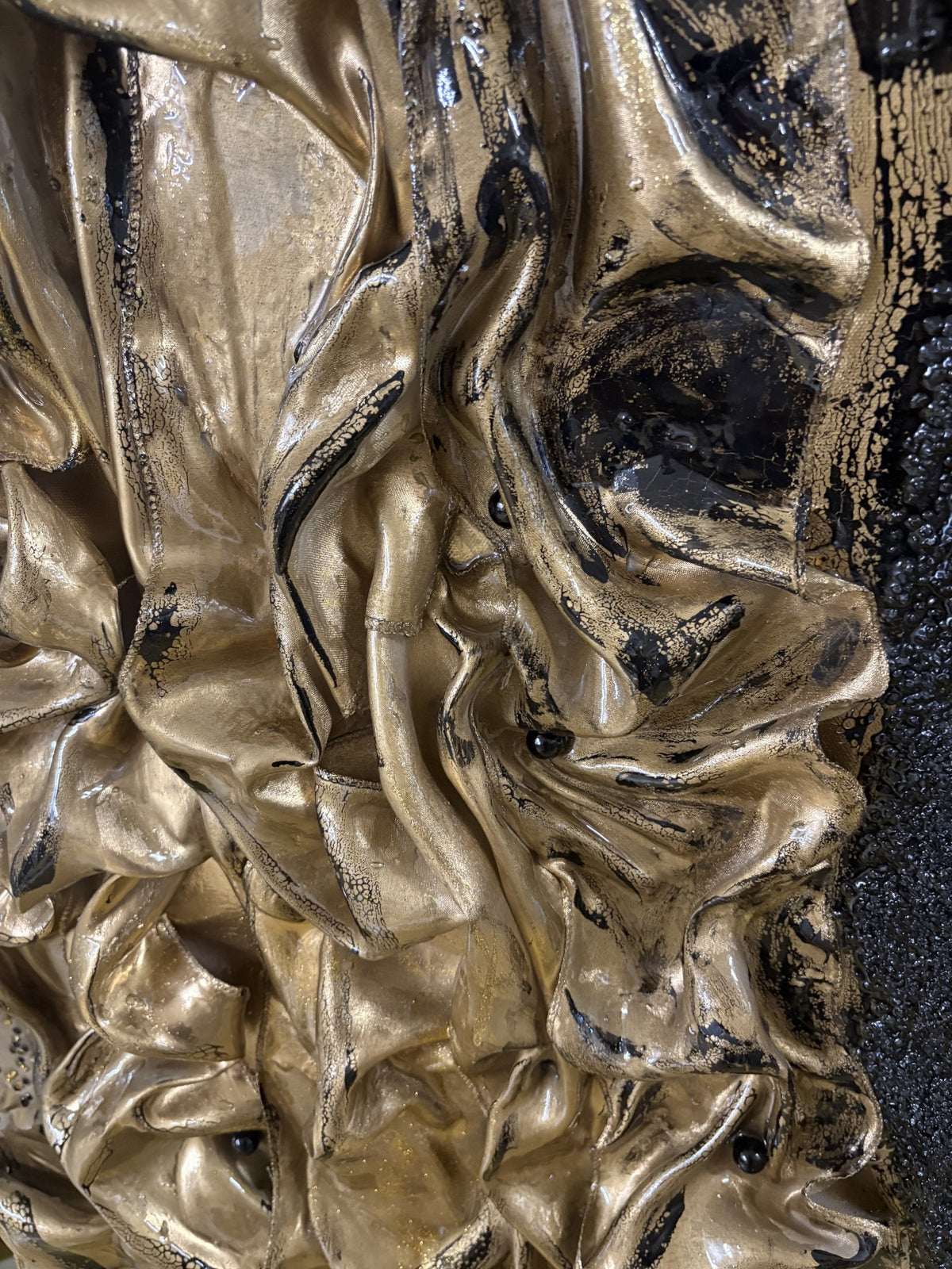 Gemälde gold schwarz
