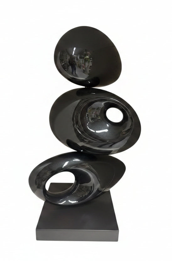 Dreh Skulptur schwarz