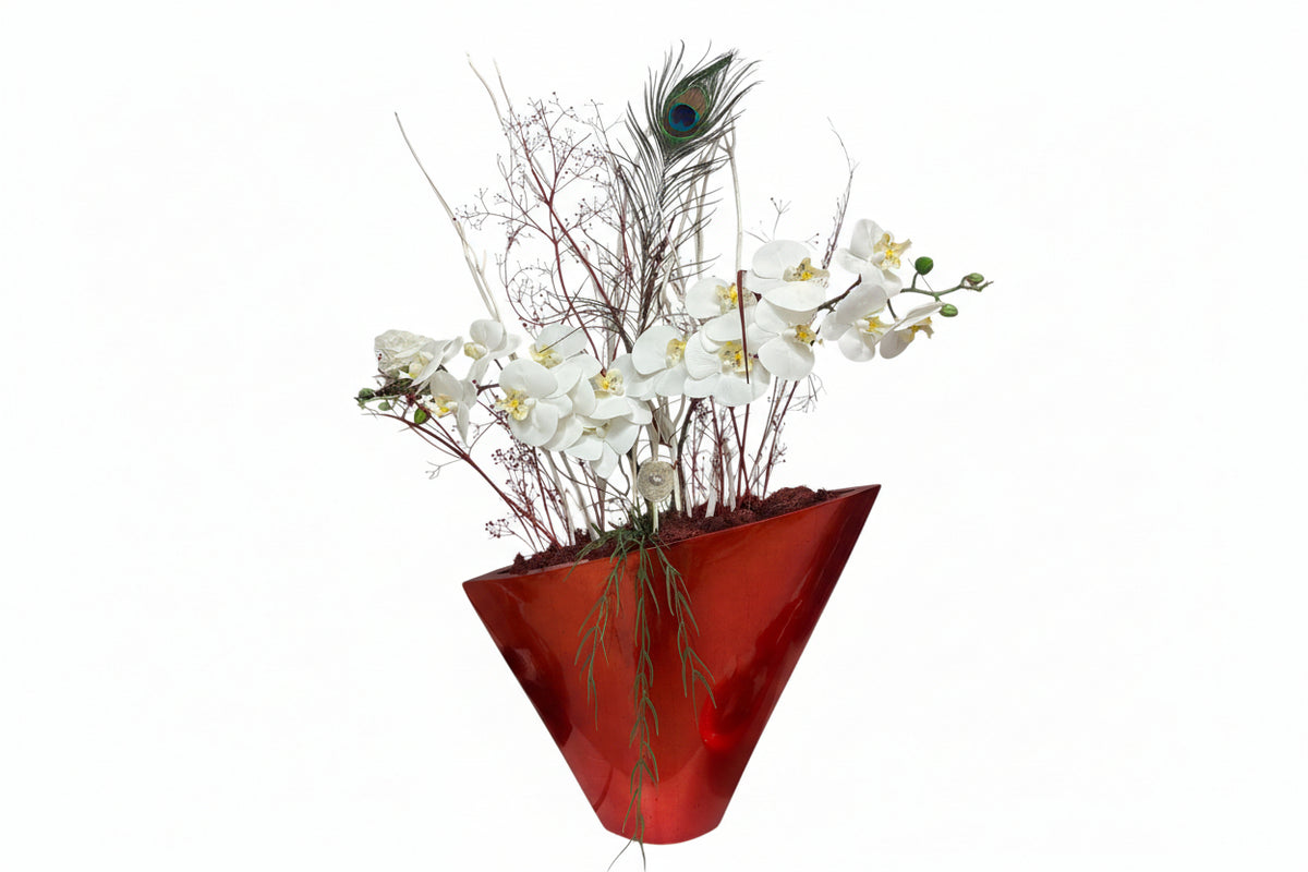 Vase rot hochglänzend