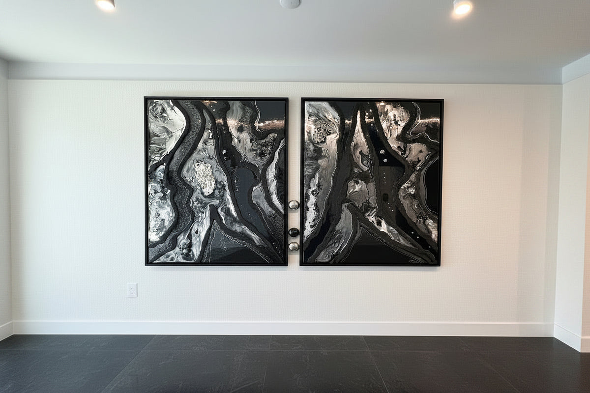 Galerie Gemälde 2 teilig