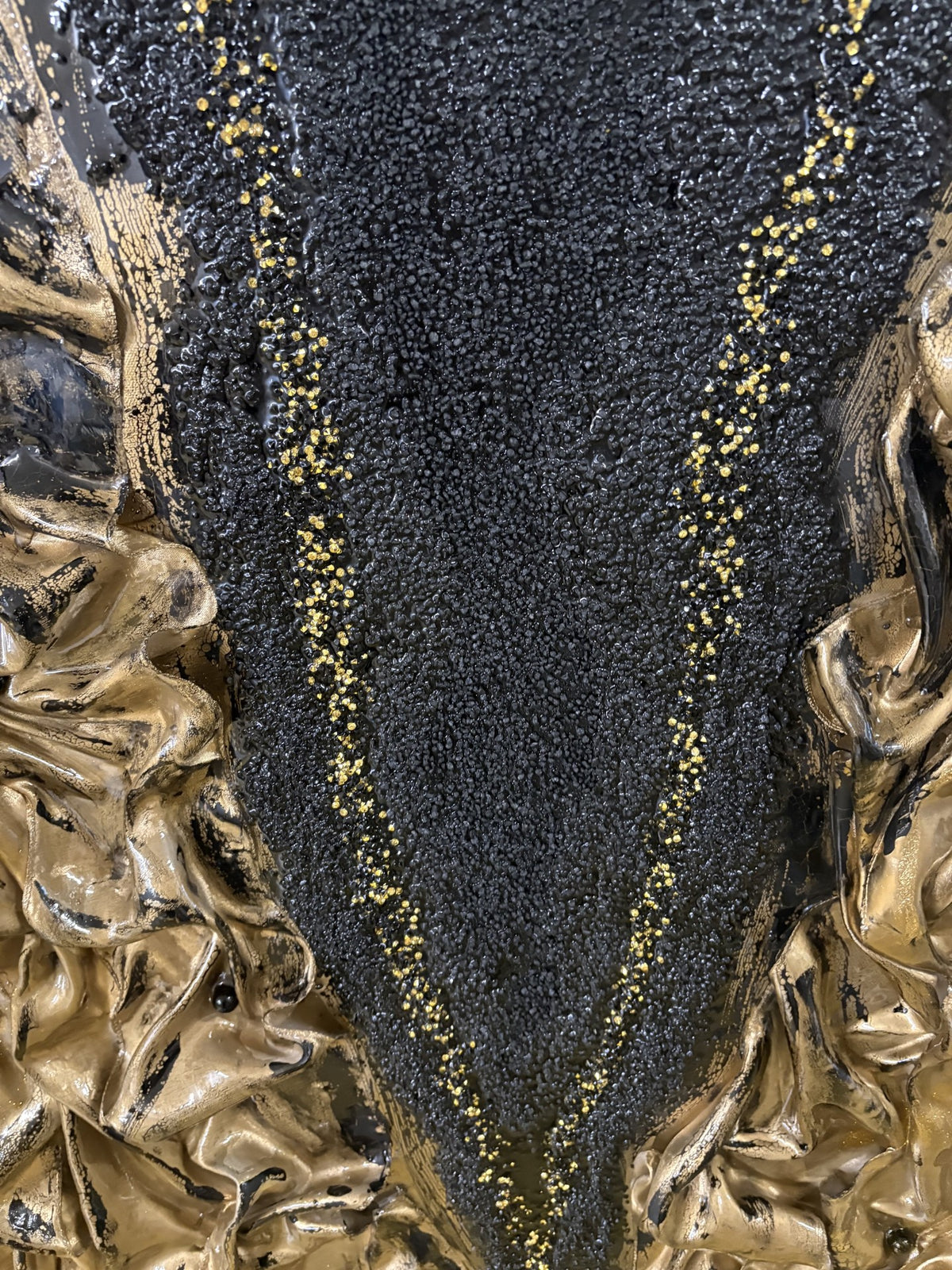Gemälde gold schwarz